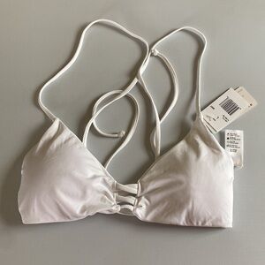 L*space Flynn Swim Top White Size L